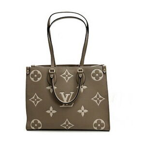 Louis Vuitton Tote Bag Empreinte On the Go Tourterelle Creme Cream